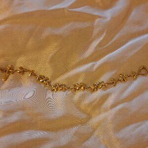 MMA Goldtone Plumeria Bracelet